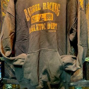 Cowgirl Tuff hoodie brown and orange XL.